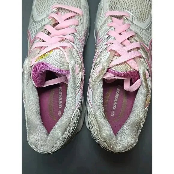 Asics Gel Kayano 16 Womens 9.5 Running Shoes Pink Silver White T050N - Picture 7 of 16